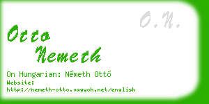 otto nemeth business card